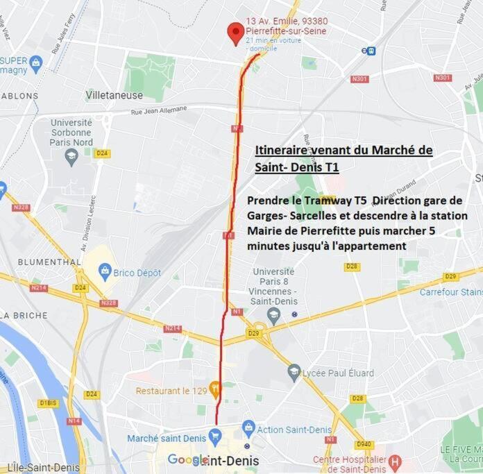 Studio Renove D'Exception Aux Portes De Paris ! Pierrefitte-sur-Seine Exterior foto